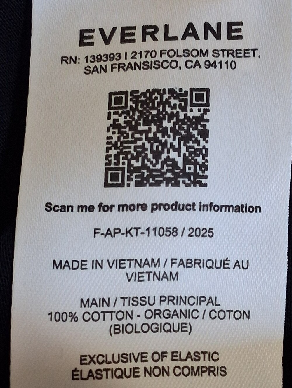 Everlane Navy Short-Sleeve Crew Tee SzM Organic Cotton Women Basic Casual Sport - Picture 5 of 11